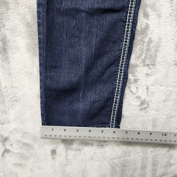 Silver Jeans Womens W36/L31 Blue Dark Wash Suki Jegging Low Rise Straight Leg - Picture 13 of 14